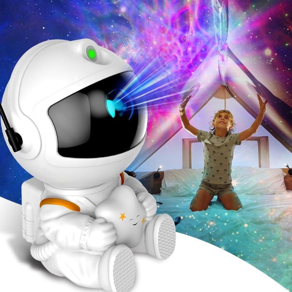 Astronaut Galaxy Projector Nightlight Nebula Ceiling Led Lamp W/Timer & Remote